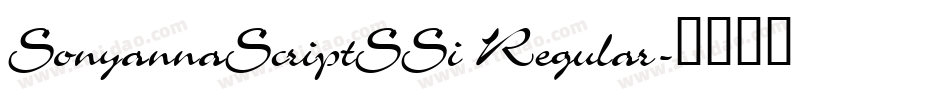 SonyannaScriptSSi Regular字体转换